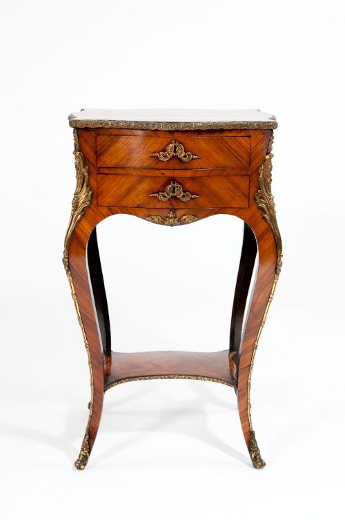 fig 6. Stunning French Kingwood and Ormolu Table