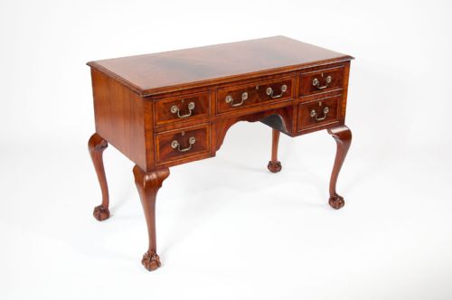 fig 2. Quality Antique Mahogany Desk Lowboy