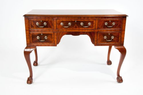 fig 9. Quality Antique Mahogany Desk Lowboy