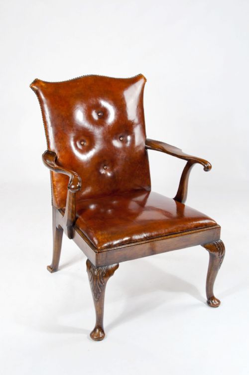 Good Quality 1920'S Walnut Armchair by Tozer