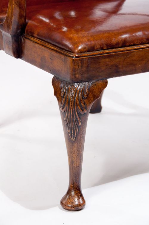 fig 2. Good Quality 1920's Walnut Armchair by Tozer