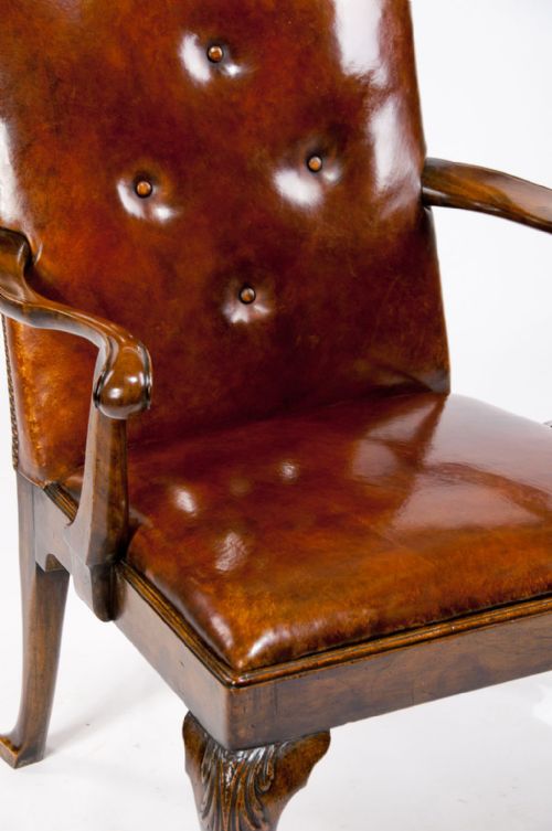 fig 3. Good Quality 1920's Walnut Armchair by Tozer