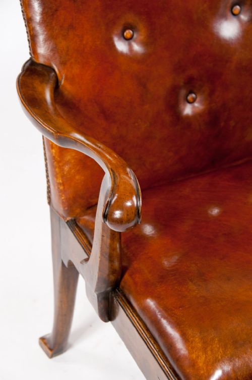 fig 4. Good Quality 1920's Walnut Armchair by Tozer
