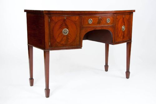 fig 2. A late 19th Century Mahogany Bow Sideboard