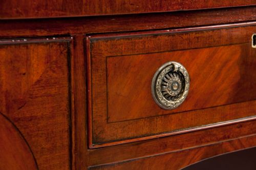 fig 6. A late 19th Century Mahogany Bow Sideboard