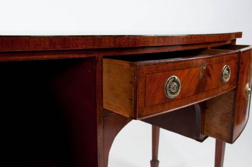 fig 8. A late 19th Century Mahogany Bow Sideboard