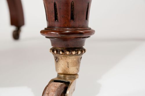 fig 8. Antique Mahogany Leather Armchair 19th Century