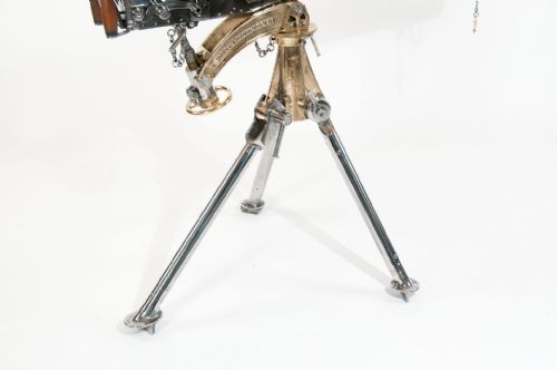 fig 6. A Rare Polished Vickers Machine Gun On Tripod