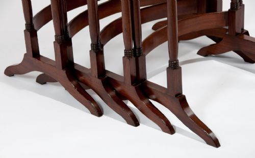 fig 3. Fine Set of 4 Regency Mahogany Nest of Tables