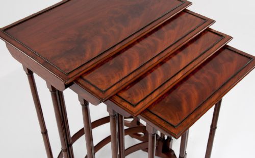 fig 4. Fine Set of 4 Regency Mahogany Nest of Tables