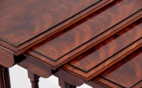 fig 5. Fine Set of 4 Regency Mahogany Nest of Tables