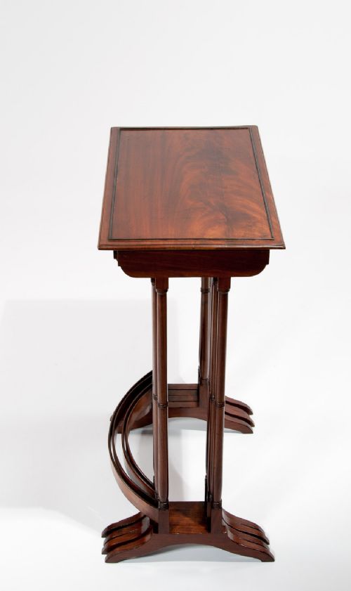 fig 8. Fine Set of 4 Regency Mahogany Nest of Tables