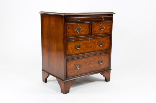 fig 1. Antique Burr Walnut Chest of Drawers