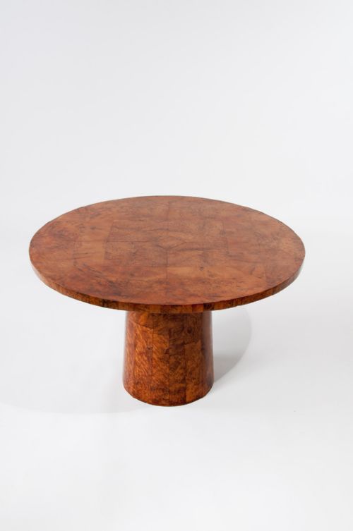 fig 1. Art Deco Round Thuya Wood Coffee Table