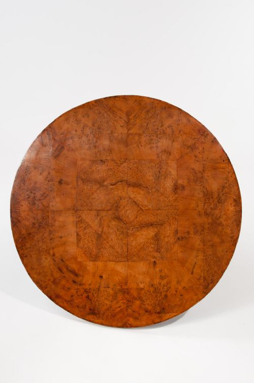fig 6. Art Deco Round Thuya Wood Coffee Table