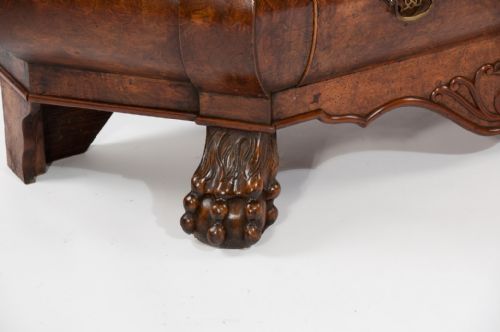 fig 3. Antique Dutch Burr Elm Bombay Display Cabinet