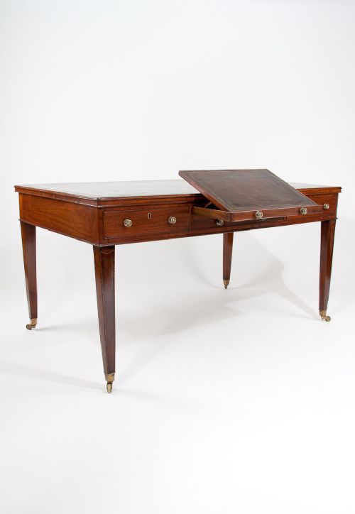 fig 1. Rare Georgian Partners Writing Table With Adjustable Writing Slopes