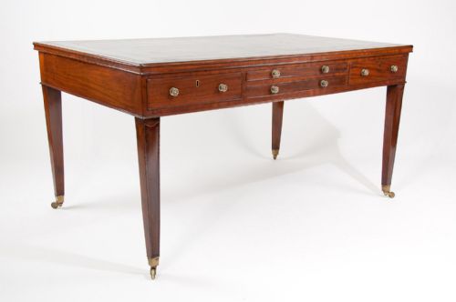 fig 2. Rare Georgian Partners Writing Table With Adjustable Writing Slopes