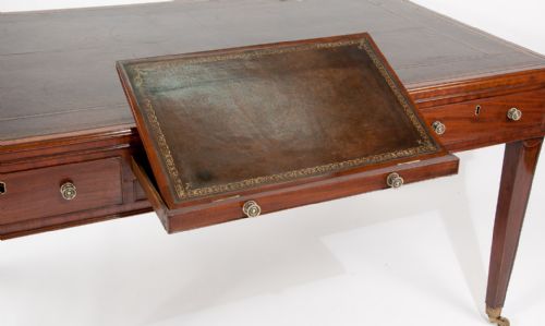 fig 4. Rare Georgian Partners Writing Table With Adjustable Writing Slopes