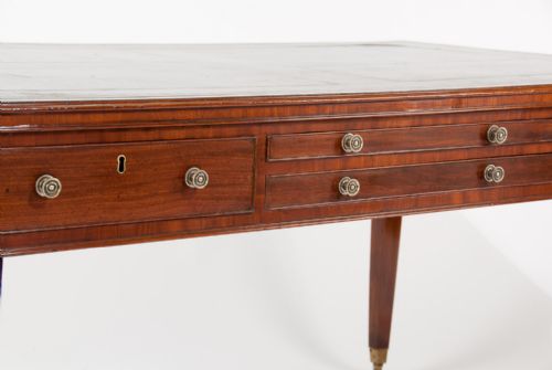 fig 7. Rare Georgian Partners Writing Table With Adjustable Writing Slopes