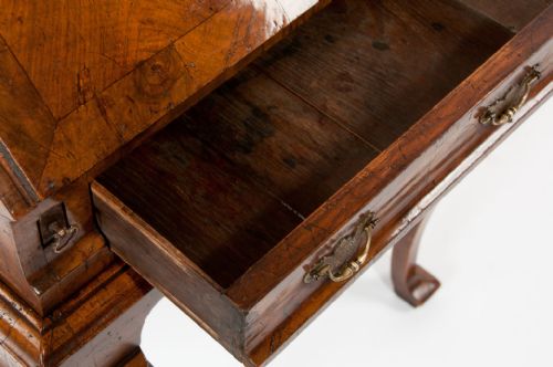 fig 7. Late 19th Century Walnut Bureau On Stand