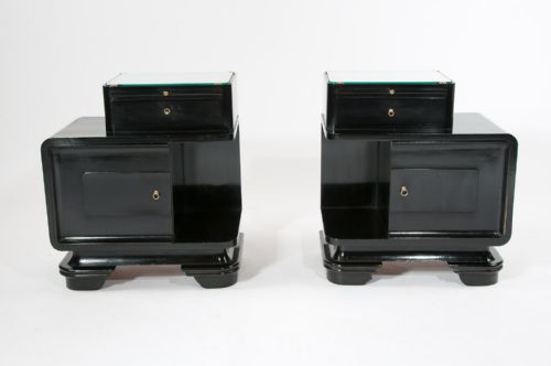 fig 3. Pair of Art Deco Bedside Cabinets