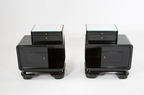fig 4. Pair of Art Deco Bedside Cabinets