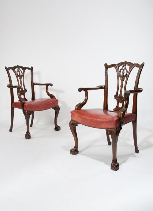 Fine Quality Pair of Victorian Desk Chairs