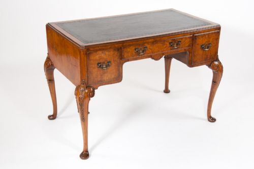 fig 3. Quality Antique Burr Walnut Writing Desk