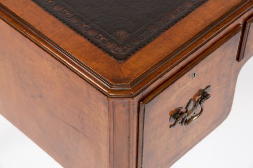fig 7. Quality Antique Burr Walnut Writing Desk