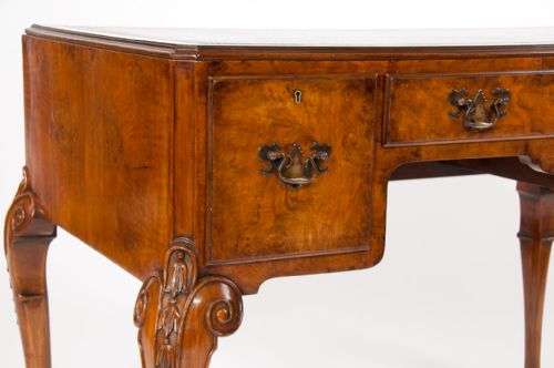 fig 8. Quality Antique Burr Walnut Writing Desk