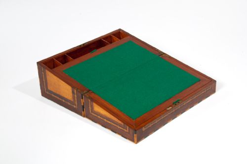 fig 6. Exceptional 19th Century Geometric Parquetry Writing Slope