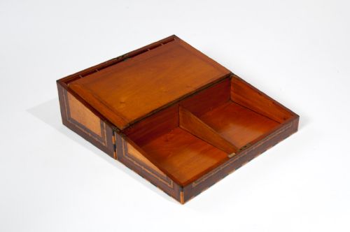 fig 8. Exceptional 19th Century Geometric Parquetry Writing Slope