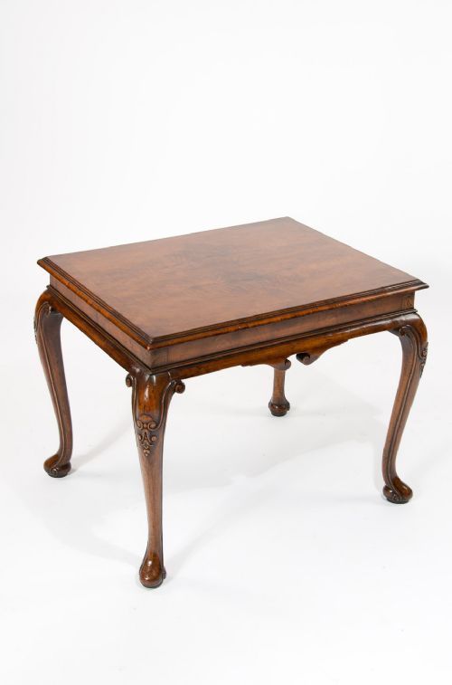 fig 1. Antique Walnut Coffee Table on Cabriole Legs