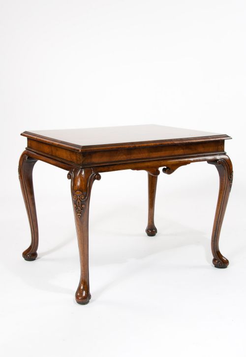 fig 3. Antique Walnut Coffee Table on Cabriole Legs