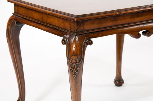 fig 5. Antique Walnut Coffee Table on Cabriole Legs