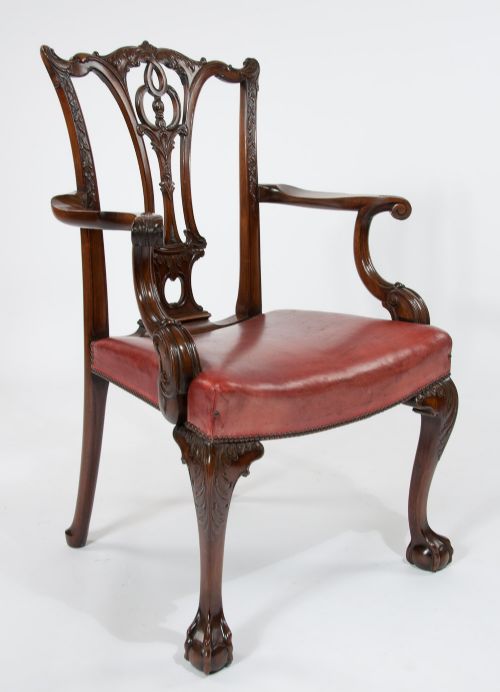 fig 4. Fine Quality Pair of Victorian Desk Chairs