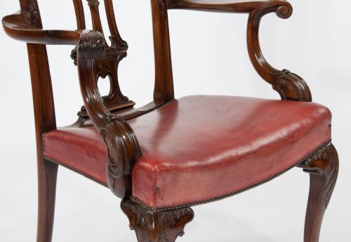 fig 7. Fine Quality Pair of Victorian Desk Chairs