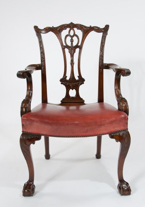 fig 9. Fine Quality Pair of Victorian Desk Chairs