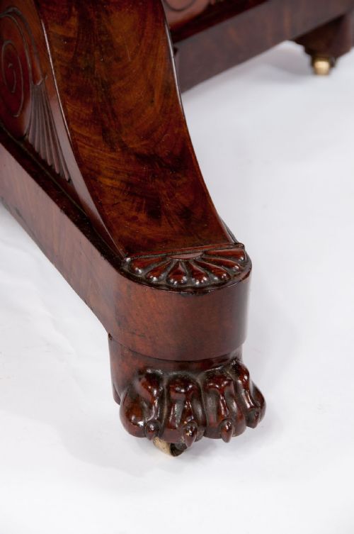 fig 7. Antique French flame mahogany Gueridon Table