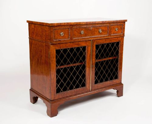 Quality Antique Regency Mahogany Side Cabinet
