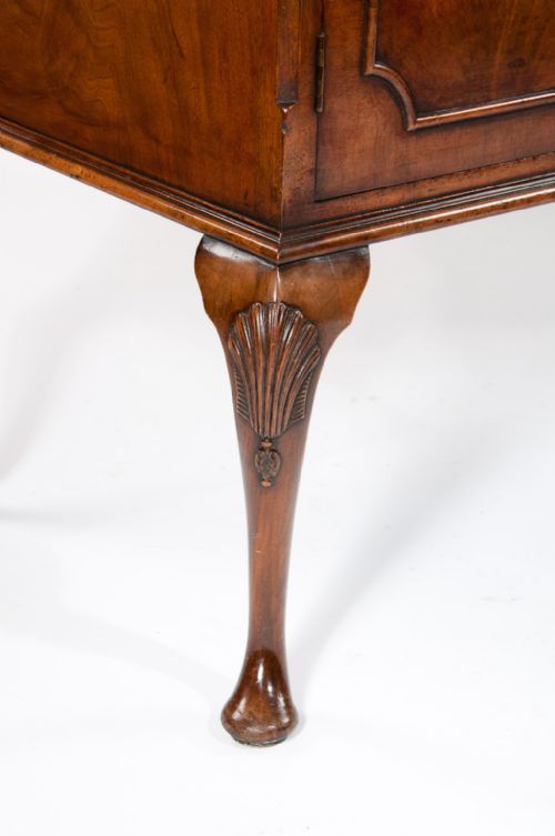 fig 3. Antique Walnut Serpentine Fronted Sideboard