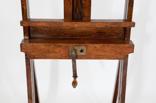 fig 6. Large Victorian Oak Easel Winsor and Newton