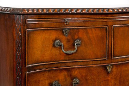 fig 4. Quality Antique Serpentine Chest of Drawers