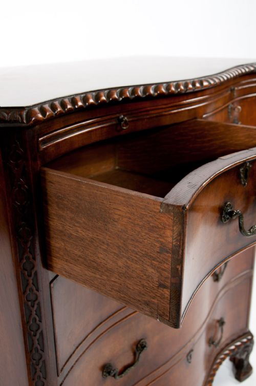 fig 6. Quality Antique Serpentine Chest of Drawers