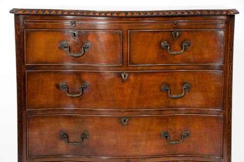 fig 9. Quality Antique Serpentine Chest of Drawers