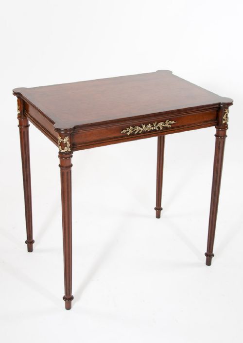 fig 1. Quality Antique French Parquetry Topped Table