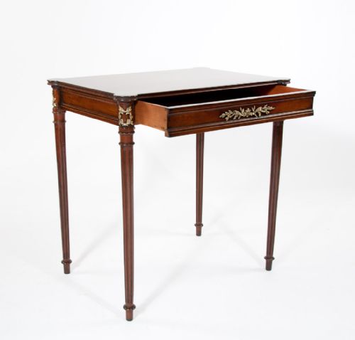 fig 5. Quality Antique French Parquetry Topped Table