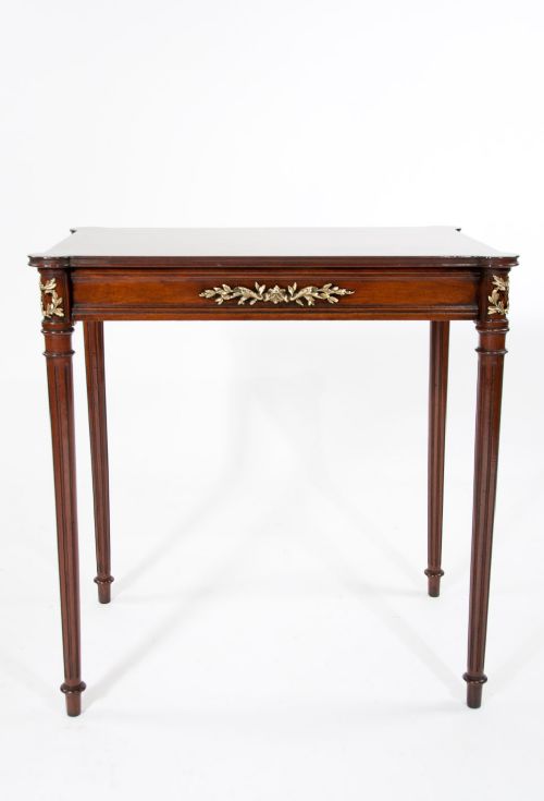 fig 7. Quality Antique French Parquetry Topped Table