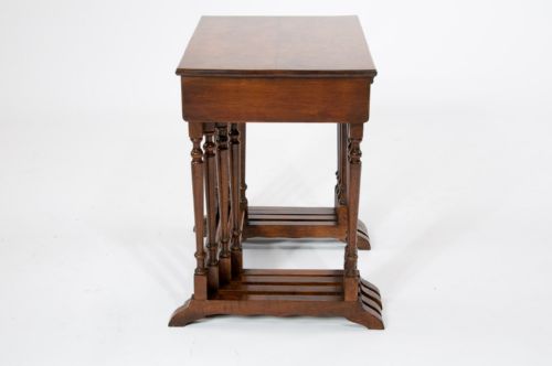 fig 10. Antique Burr Walnut Nest of Four Tables